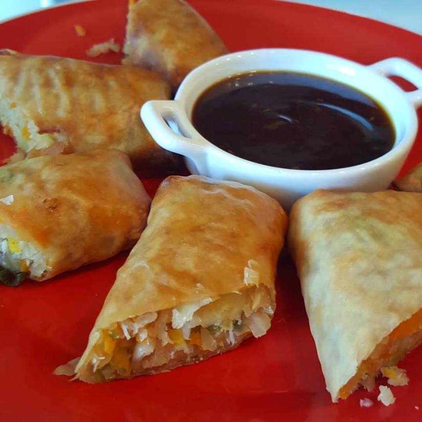 Cabbage Carrot Egg Rolls