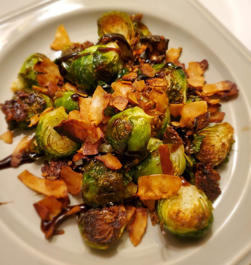Garlic Roasted Brussels Sprouts